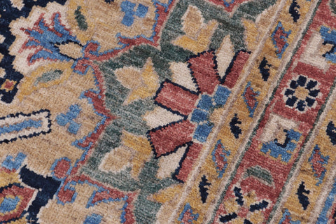 handmade Traditional Kafkaz Lt. Blue Blue Hand Knotted SQUARE 100% WOOL area rug 12x12