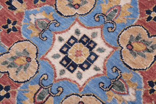 handmade Traditional Kafkaz Lt. Blue Blue Hand Knotted SQUARE 100% WOOL area rug 12x12