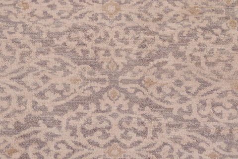 handmade Modern Kafkaz Gray Ivory Hand Knotted RECTANGLE 100% WOOL area rug 8' x 10'
