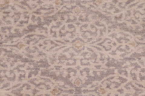 handmade Modern Kafkaz Gray Ivory Hand Knotted RECTANGLE 100% WOOL area rug 8' x 10'
