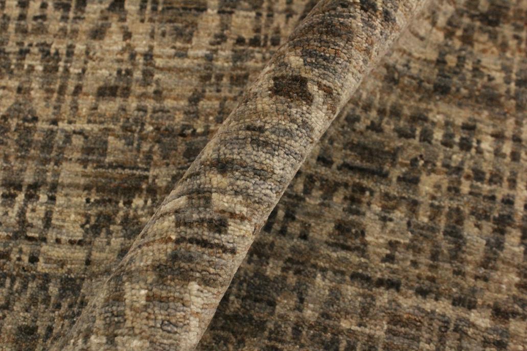 handmade Modern Kafkaz Gray Blue Hand Knotted RECTANGLE 100% WOOL area rug 4 x 6