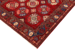 handmade Transitional Kafkaz Red Rust Hand Knotted RECTANGLE 100% WOOL area rug 6 x 8