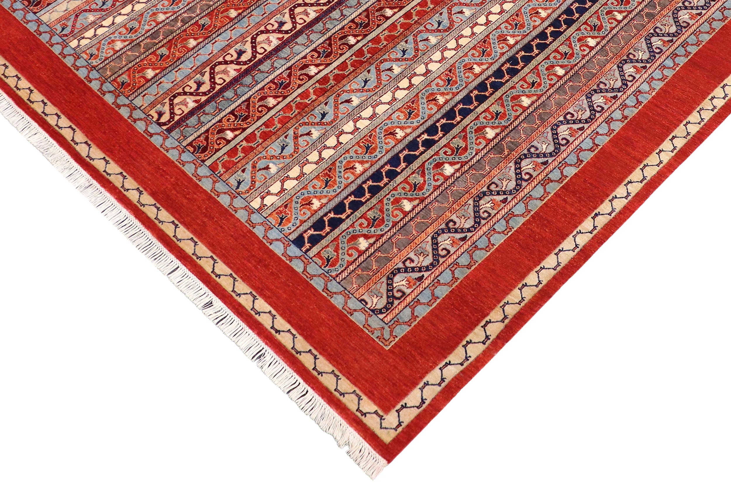 handmade Transitional Shawl Red Rust Hand Knotted RECTANGLE 100% WOOL area rug 9x12