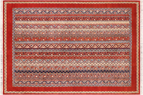 Boho Chic Shawl Will Vegetable Dyed Wool Rug - 8'11''X12'0''