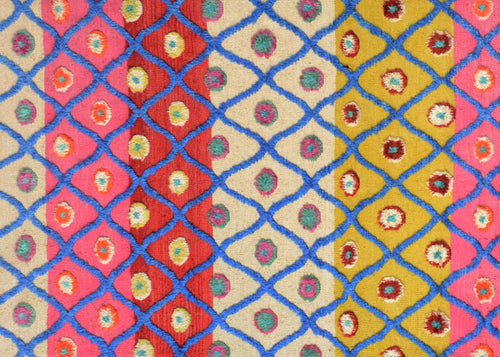 handmade Geometric Moroccan Hi Beige Red Hand Knotted RECTANGLE 100% WOOL area rug 8' x 10'