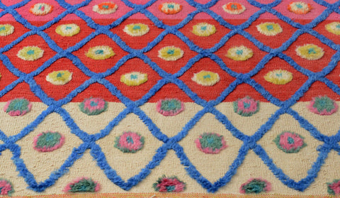 handmade Geometric Moroccan Hi Beige Red Hand Knotted RECTANGLE 100% WOOL area rug 8' x 10'
