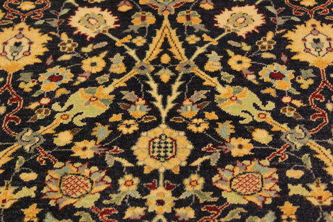 handmade Traditional  Blue Red Hand Knotted RECTANGLE 100% WOOL area rug 4' x 6'
