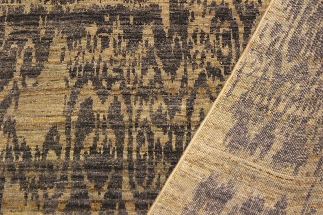 handmade Modern Kafkaz Gray Blue Hand Knotted RECTANGLE 100% WOOL area rug 4 x 6