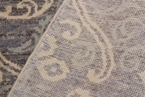 Chic Ziegler Cyril Gray/Gray Wool&Silk Rug - 2'2'' x 3'0''