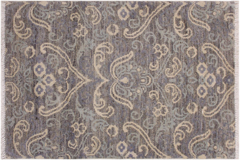 Chic Ziegler Cyril Gray/Gray Wool&Silk Rug - 2'2'' x 3'0''