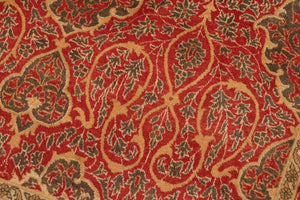 handmade Transitional Veg Dye Rust Green Hand Knotted RECTANGLE 100% WOOL area rug 8x10