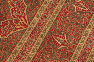 handmade Transitional Veg Dye Rust Green Hand Knotted RECTANGLE 100% WOOL area rug 8x10