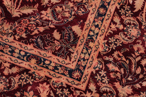 handmade Transitional Nadeem Aubergine Aubergine Hand Knotted RECTANGLE 100% WOOL area rug 8x10