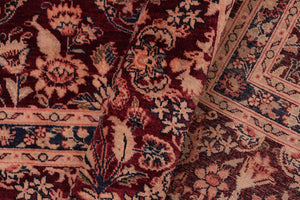 handmade Transitional Nadeem Aubergine Aubergine Hand Knotted RECTANGLE 100% WOOL area rug 8x10