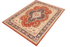 handmade Traditional Kafkaz Rust Beige Hand Knotted RECTANGLE 100% WOOL area rug 10 x 14