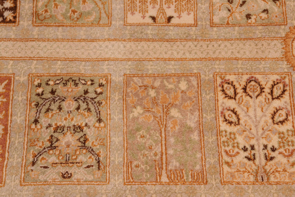 handmade Transitional Design Gold Brown Hand Knotted RECTANGLE 100% WOOL area rug 8' x 10'