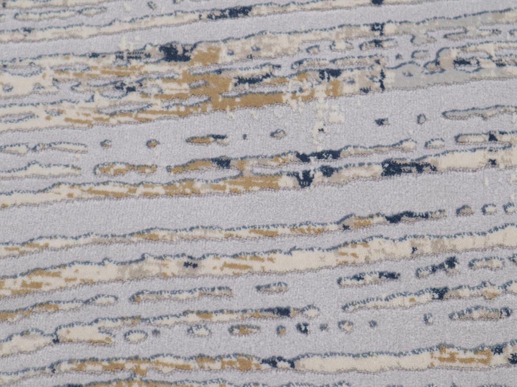 handmade Modern Abstract Gray Blue Machine Made RECTANGLE POLYESTER area rug 9x12