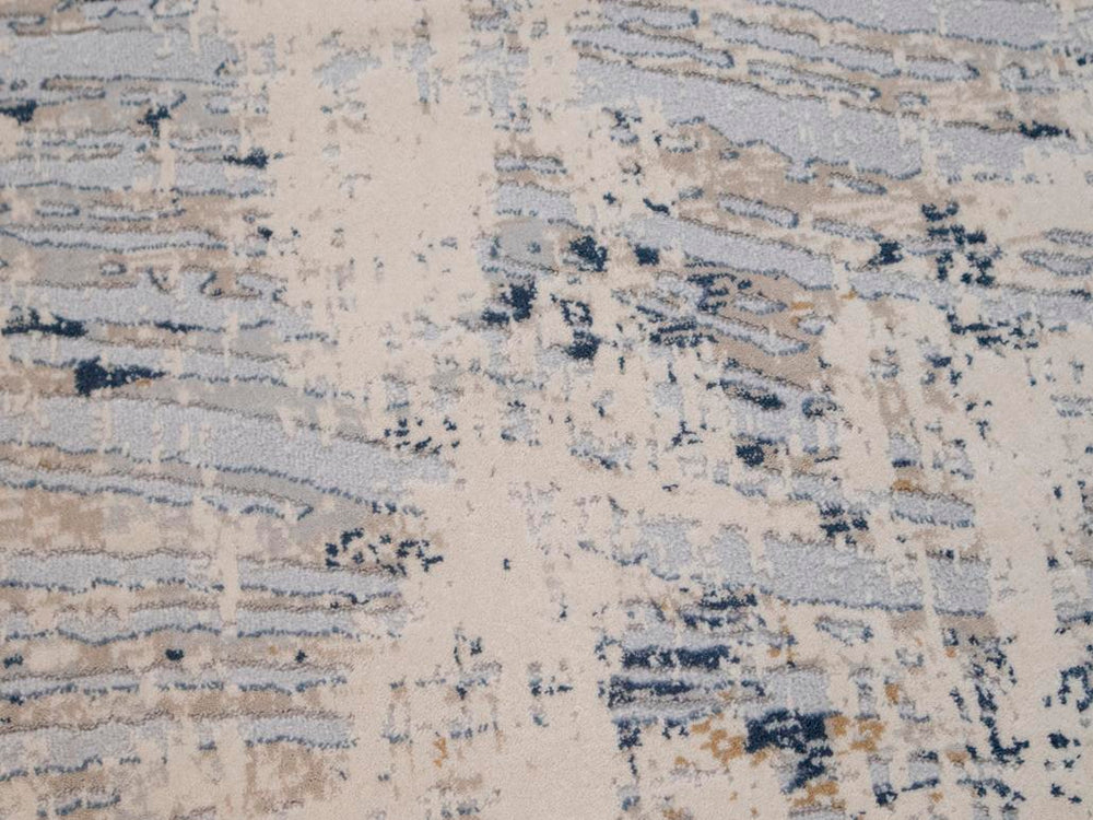 handmade Modern Abstract Gray Blue Machine Made RECTANGLE POLYESTER area rug 9x12