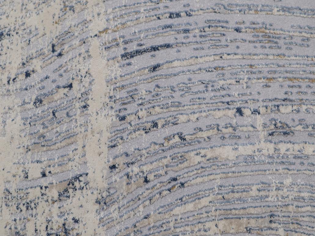 handmade Modern Abstract Gray Blue Machine Made RECTANGLE POLYESTER area rug 9x12