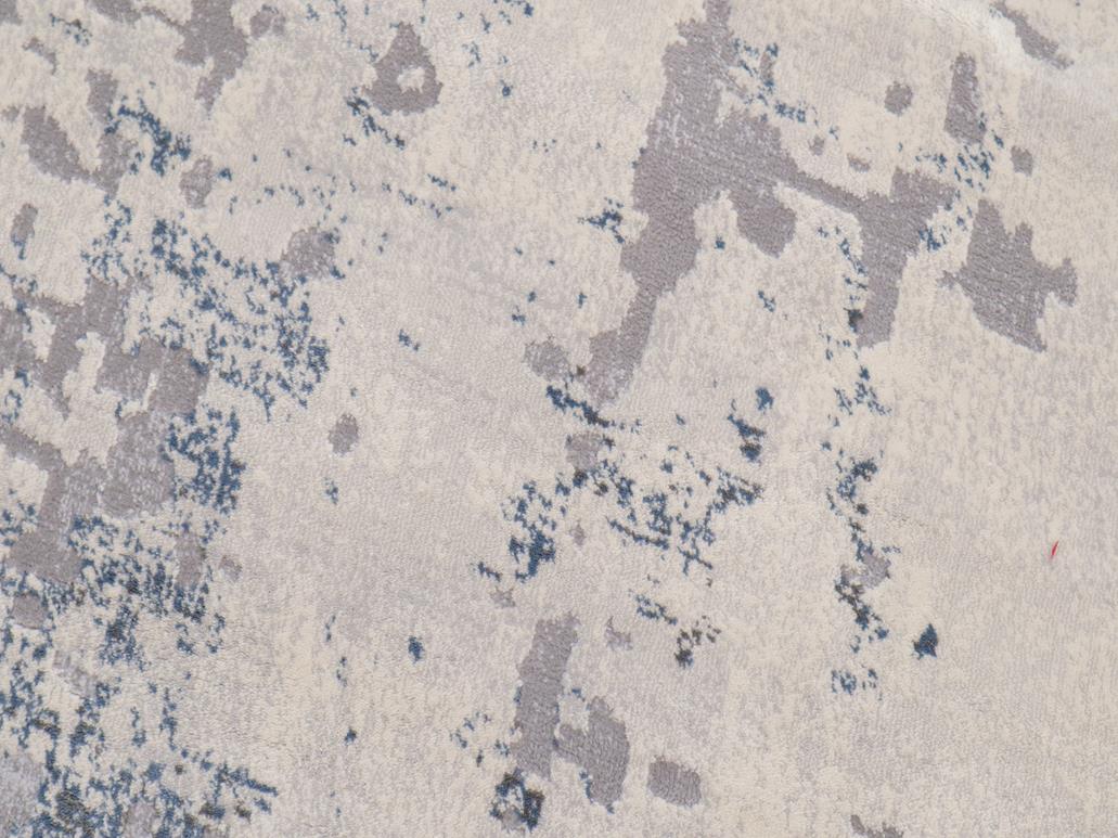 handmade Transitional Abstract Gray Blue Machine Made RECTANGLE POLYESTER area rug 9x12