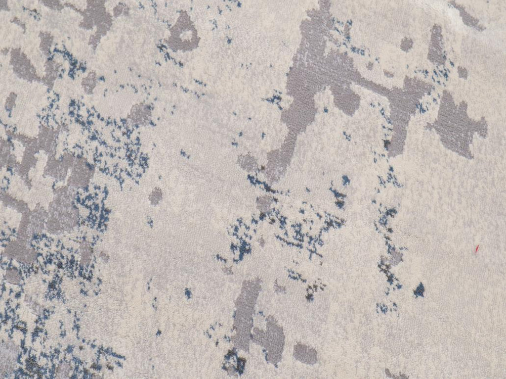 handmade Transitional Abstract Gray Blue Machine Made RECTANGLE POLYESTER area rug 9x12