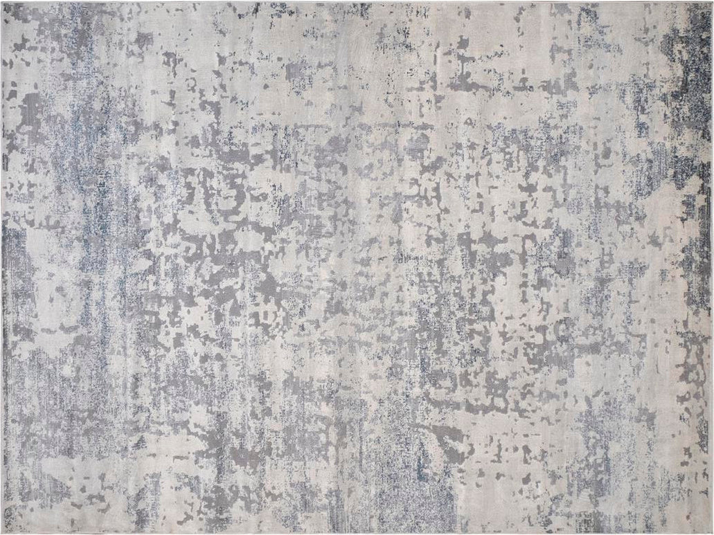 handmade Transitional Abstract Gray Blue Machine Made RECTANGLE POLYESTER area rug 9x12
