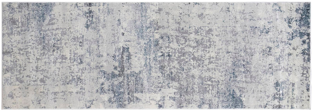 handmade Transitional Abstract Gray Blue Machine Made RECTANGLE POLYESTER area rug 9x12