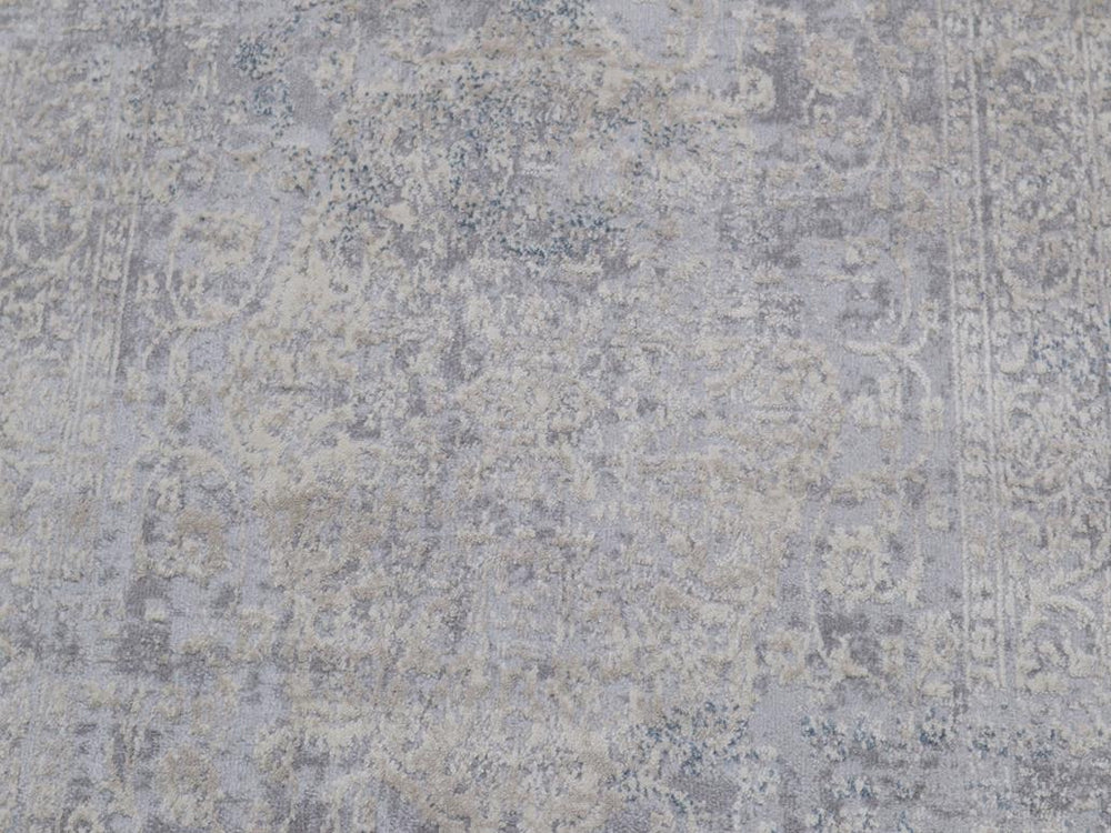 handmade Transitional Vintage Gray Beige Machine Made RECTANGLE POLYESTER area rug 9x12