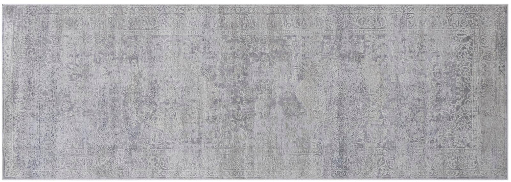 handmade Transitional Vintage Gray Beige Machine Made RECTANGLE POLYESTER area rug 9x12