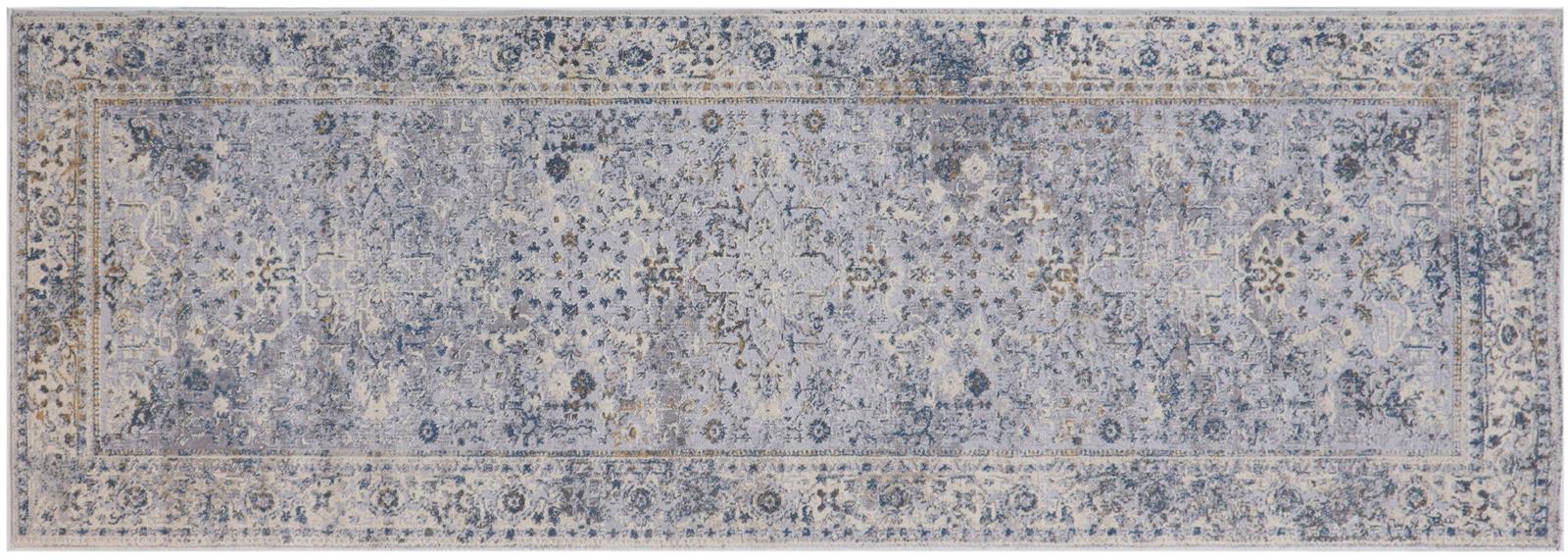 handmade Transitional Vintage Gray Beige Machine Made RECTANGLE POLYESTER area rug 3x5