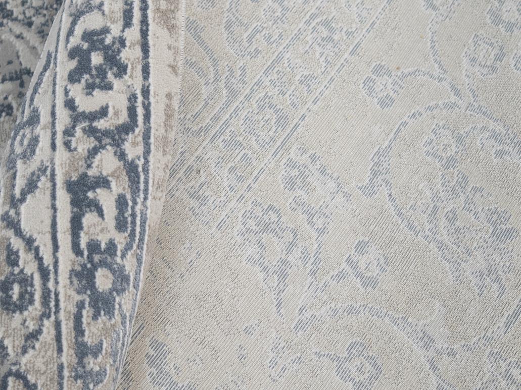 handmade Transitional Vintage Gray Blue Machine Made RECTANGLE POLYESTER area rug 9x12