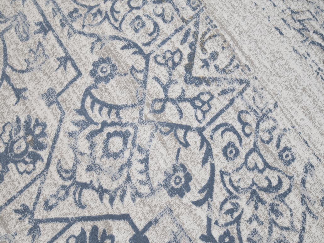 handmade Modern Vintage Beige Blue Machine Made RECTANGLE POLYESTER area rug 9x12