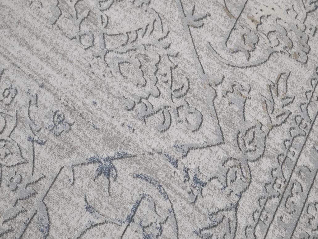 handmade Transitional Distressed Beige Grey Machine Made RECTANGLE POLYESTER area rug 9x12