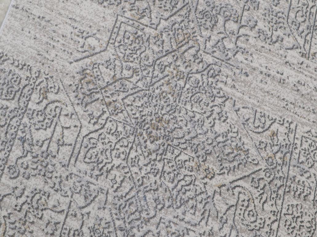 handmade Transitional Distressed Beige Grey Machine Made RECTANGLE POLYESTER area rug 9x12