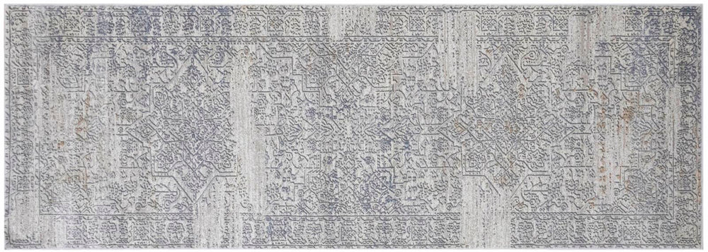 handmade Transitional Distressed Beige Grey Machine Made RECTANGLE POLYESTER area rug 9x12