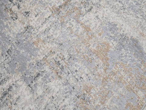 handmade Modern Abstract Grey Beige Machine Made RECTANGLE POLYESTER area rug 5x8