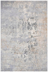handmade Modern Abstract Grey Beige Machine Made RECTANGLE POLYESTER area rug 5x8