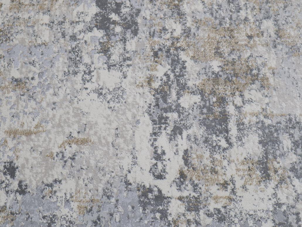 handmade Transitional Vintage Blue Beige Machine Made RECTANGLE POLYESTER area rug 6x9