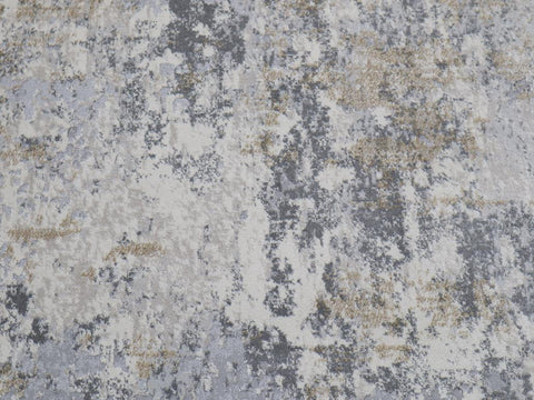 handmade Transitional Vintage Blue Beige Machine Made RECTANGLE POLYESTER area rug 6x9