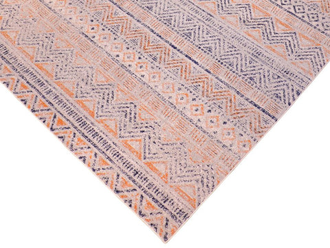 handmade Geometric Modern Gray Blue Machine Made RECTANGLE POLYESTER area rug 9x12