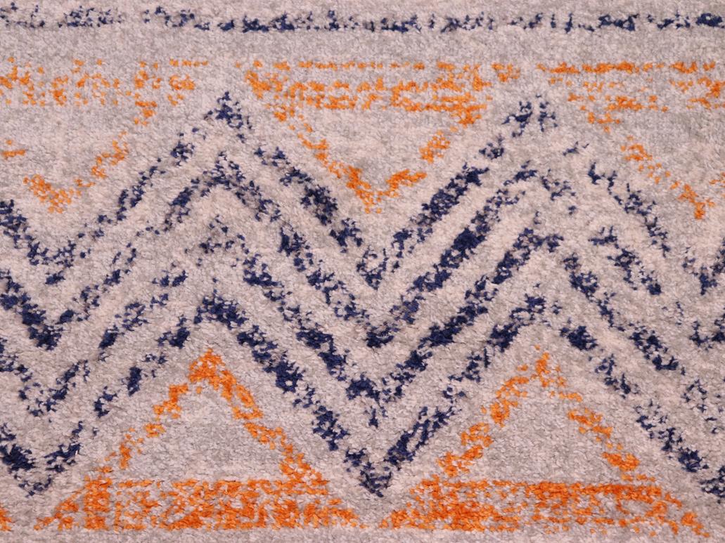 handmade Geometric Modern Gray Blue Machine Made RECTANGLE POLYESTER area rug 9x12