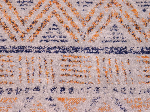 handmade Geometric Modern Gray Blue Machine Made RECTANGLE POLYESTER area rug 9x12