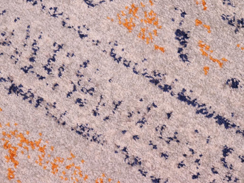 handmade Geometric Modern Gray Blue Machine Made RECTANGLE POLYESTER area rug 9x12