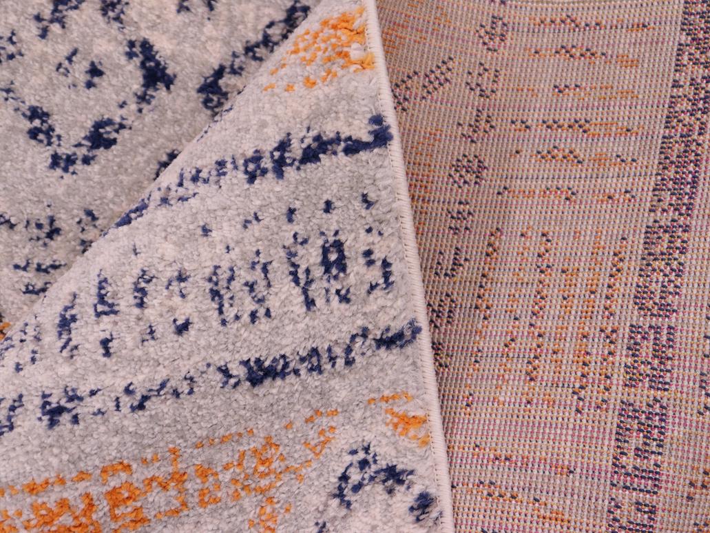 handmade Geometric Modern Gray Blue Machine Made RECTANGLE POLYESTER area rug 9x12