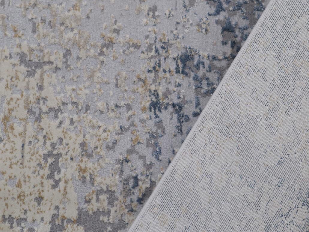 handmade Modern Abstract Gray Blue Machine Made RECTANGLE POLYESTER area rug 9x12