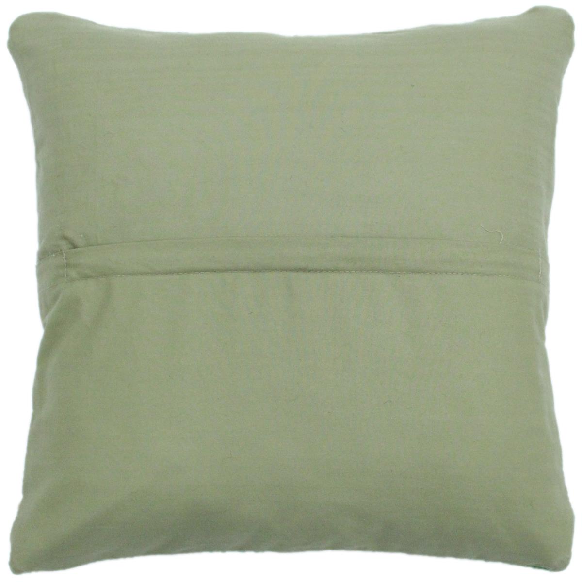 handmade Modern Pillow Ivory Green Hand-Woven SQUARE 100% WOOL kilim throw pillow
