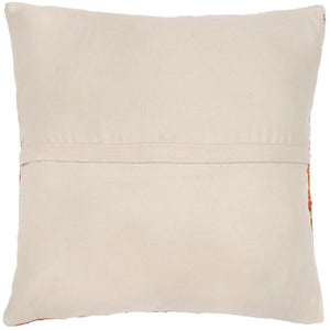 handmade Traditional Pillow Rust Blue Hand-Woven SQUARE 100% WOOL kilim throw pillow