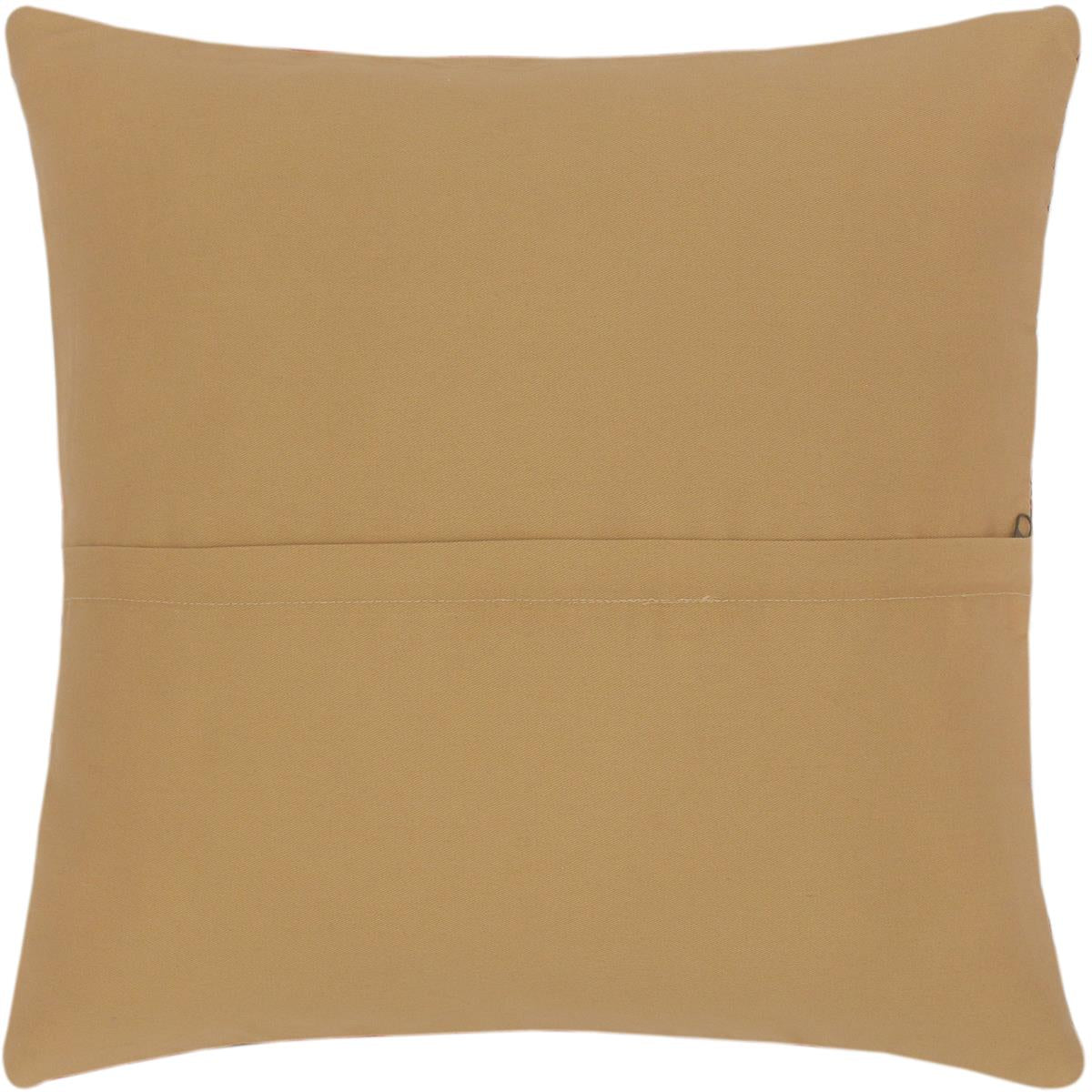 handmade Traditional Pillow Green Rust Hand-Woven SQUARE 100% WOOL kilim throw pillow