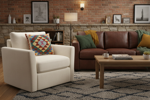 Modern Turkish Sadie Hand Woven Kilim Throw Pillow