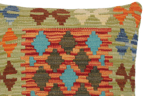 handmade Traditional Pillow Rust Red Hand-Woven SQUARE 100% WOOL kilim throw pillow
